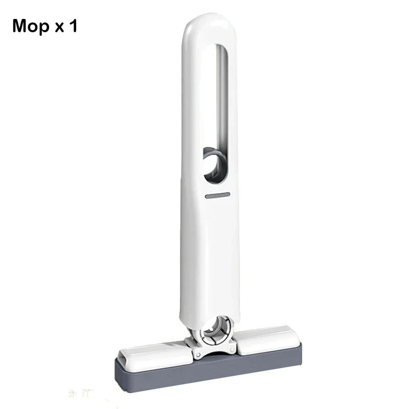 Small Handle Mop Folding Powerful Squeeze Mini Mop Self-squeezing Floor Washing Desk Window Car Mops To Clean Tiles and Walls