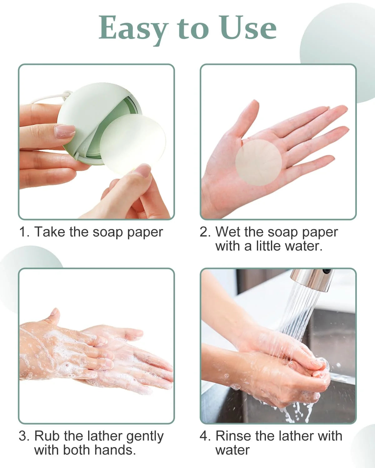 Smarova™ Portable Paper Soap Sheets