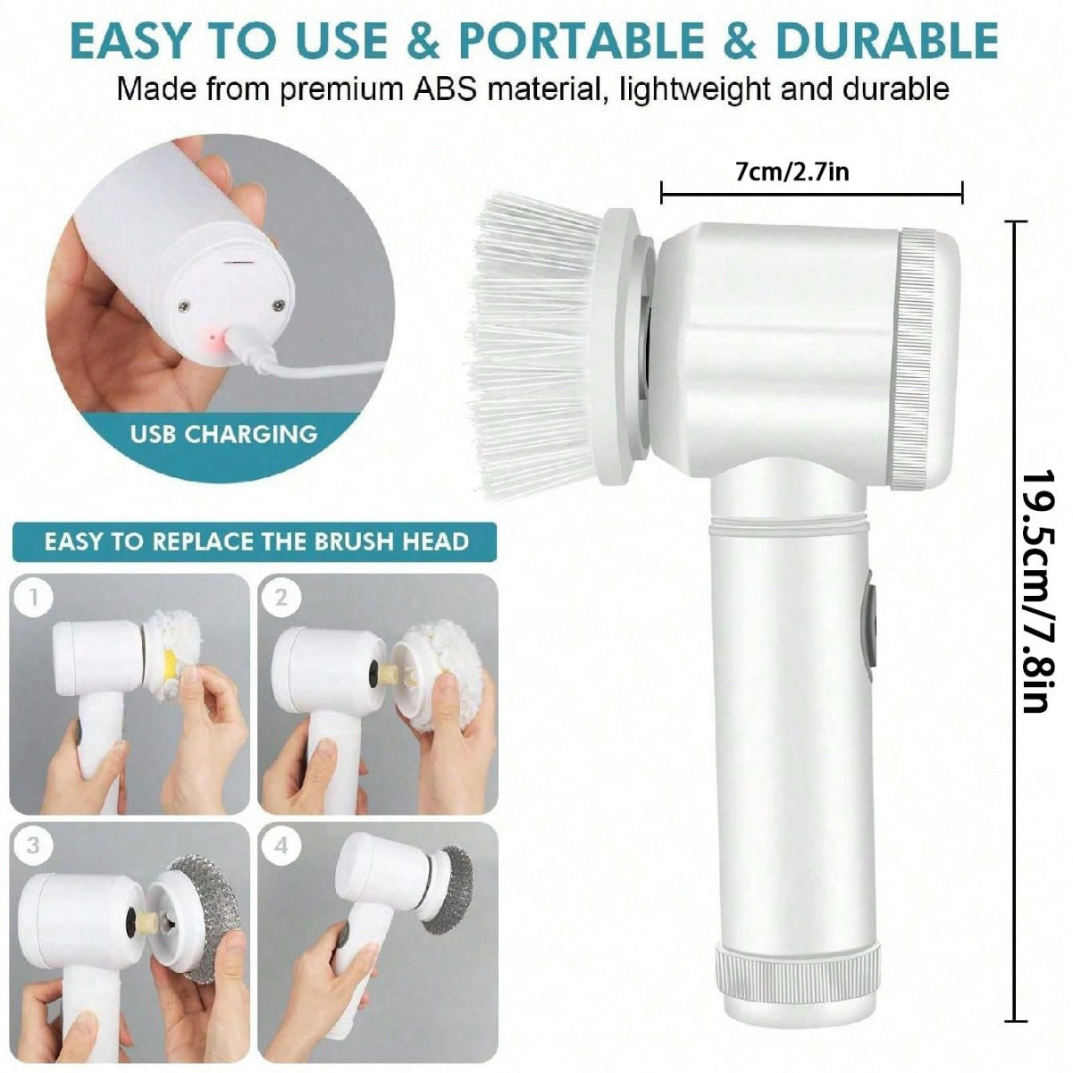 Smarova™ Cordless Electric Cleaning Brush