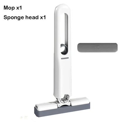 Small Handle Mop Folding Powerful Squeeze Mini Mop Self-squeezing Floor Washing Desk Window Car Mops To Clean Tiles and Walls