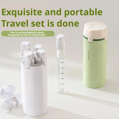 4 In 1 Travel Dispenser Portable Travel Bottles Leak Proof Leakproof Travel Container For Perfume Shampoo Conditioner Lotion